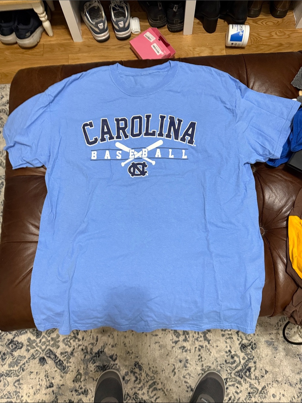 Gildan Carolina Baseball Light Blue Graphic Tee